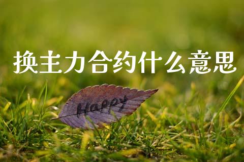 换主力合约什么意思_https://www.gongyisiwang.com_广发期货手续费_第1张