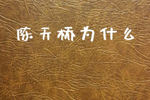 陈天桥为什么_https://www.gongyisiwang.com_焦炭期货手续费_第1张