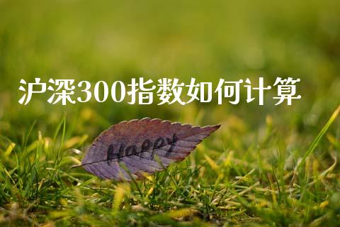 沪深300指数如何计算_https://www.gongyisiwang.com_广发期货手续费_第1张