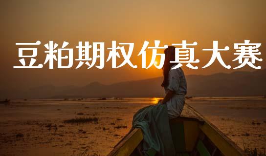 豆粕期权仿真大赛_https://www.gongyisiwang.com_焦炭期货手续费_第1张