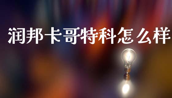 润邦卡哥特科怎么样_https://www.gongyisiwang.com_股指期货交易手续费_第1张