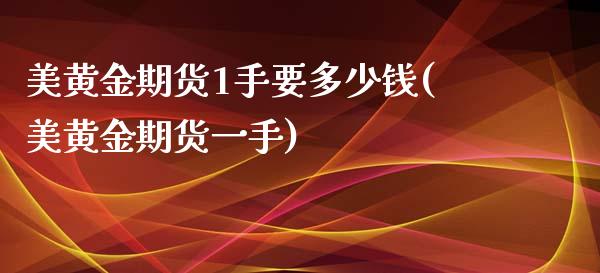 美黄金期货1手要多少钱(美黄金期货一手)_https://www.gongyisiwang.com_期货公司手续费排名_第1张