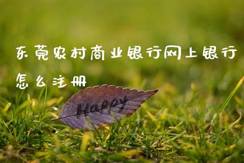 东莞农村商业银行网上银行怎么注册_https://www.gongyisiwang.com_广发期货手续费_第1张