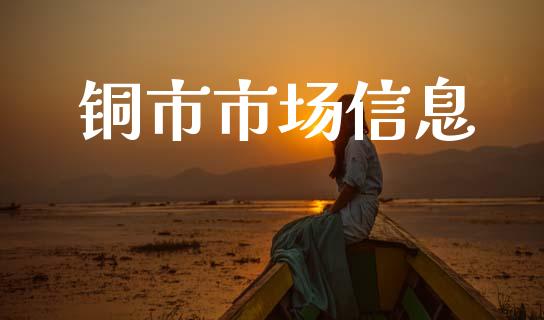 铜市市场信息_https://www.gongyisiwang.com_焦炭期货手续费_第1张