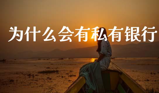 为什么会有私有银行_https://www.gongyisiwang.com_股指期货_第1张