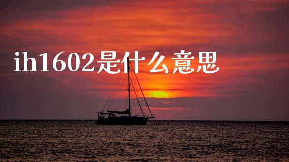 ih1602是什么意思_https://www.gongyisiwang.com_股指期货交易手续费_第1张