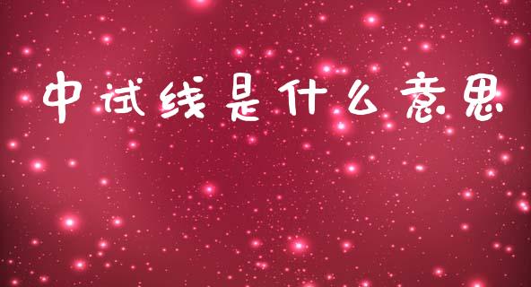 中试线是什么意思_https://www.gongyisiwang.com_恒指期货_第1张