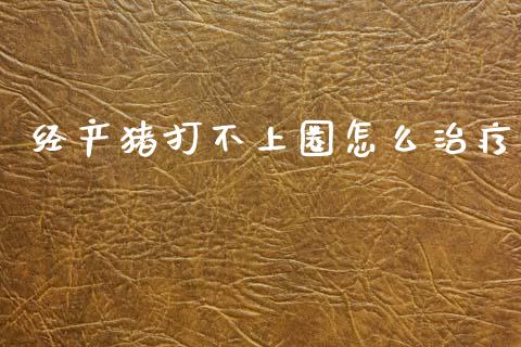 经产猪打不上圈怎么治疗_https://www.gongyisiwang.com_股指期货_第1张