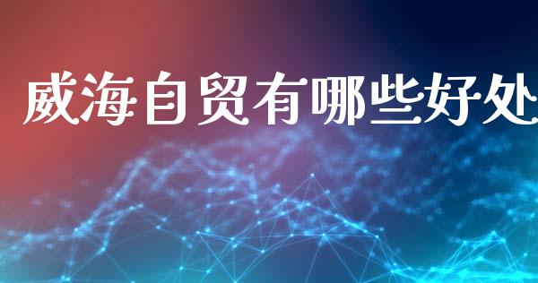 威海自贸有哪些好处_https://www.gongyisiwang.com_股指期货交易手续费_第1张
