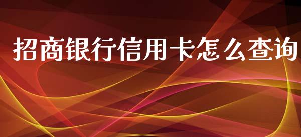 招商银行信用卡怎么查询_https://www.gongyisiwang.com_股指期货交易手续费_第1张