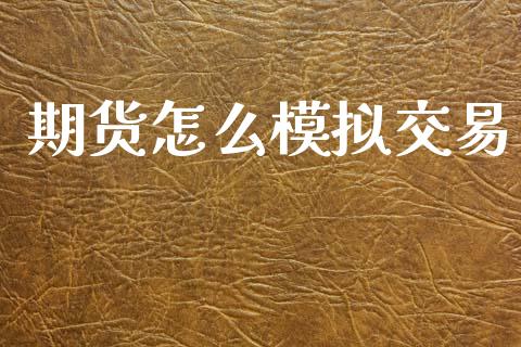 期货怎么模拟交易_https://www.gongyisiwang.com_广发期货手续费_第1张