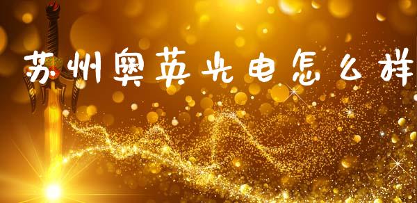 苏州奥英光电怎么样_https://www.gongyisiwang.com_股指期货交易手续费_第1张