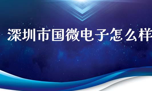 深圳市国微电子怎么样_https://www.gongyisiwang.com_广发期货手续费_第1张