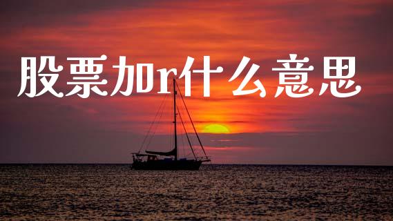 股票加r什么意思_https://www.gongyisiwang.com_股指期货交易手续费_第1张