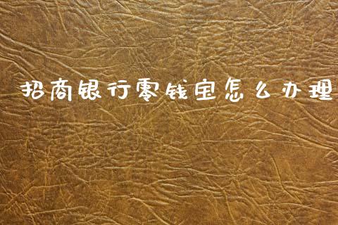 招商银行零钱宝怎么办理_https://www.gongyisiwang.com_股指期货_第1张