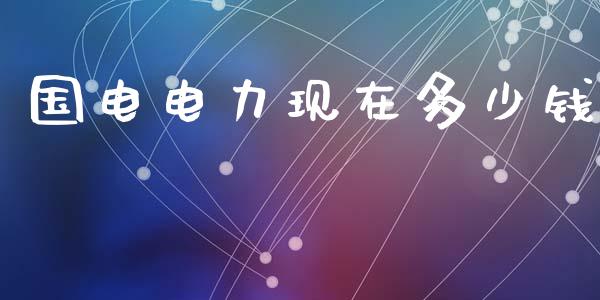 国电电力现在多少钱_https://www.gongyisiwang.com_期货公司手续费排名_第1张