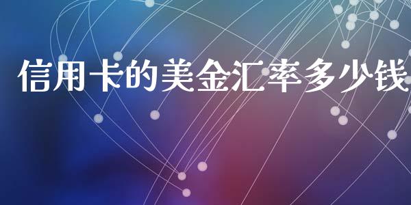 信用卡的美金汇率多少钱_https://www.gongyisiwang.com_焦炭期货手续费_第1张