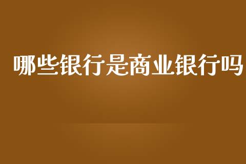 哪些银行是商业银行吗_https://www.gongyisiwang.com_焦炭期货手续费_第1张