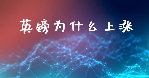英镑为什么上涨_https://www.gongyisiwang.com_股指期货_第1张