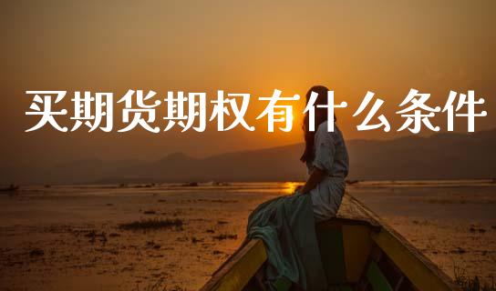 买期货期权有什么条件_https://www.gongyisiwang.com_原油期货_第1张