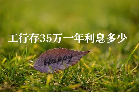 工行存35万一年利息多少_https://www.gongyisiwang.com_恒指期货_第1张
