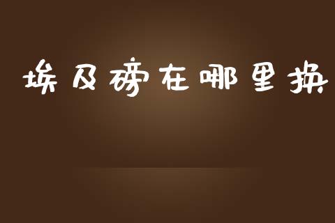 埃及磅在哪里换_https://www.gongyisiwang.com_广发期货手续费_第1张