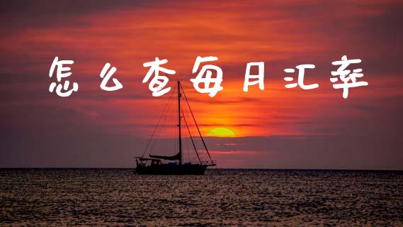 怎么查每月汇率_https://www.gongyisiwang.com_恒指期货_第1张