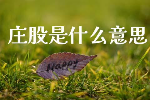 庄股是什么意思_https://www.gongyisiwang.com_原油期货_第1张