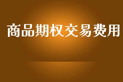 商品期权交易费用_https://www.gongyisiwang.com_股指期货_第1张