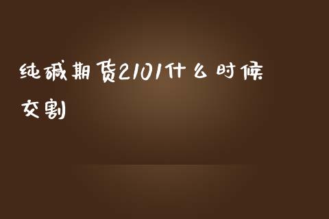 纯碱期货2101什么时候交割_https://www.gongyisiwang.com_恒指期货_第1张