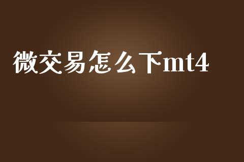 微交易怎么下mt4_https://www.gongyisiwang.com_广发期货手续费_第1张