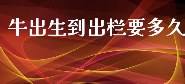 牛出生到出栏要多久_https://www.gongyisiwang.com_焦炭期货手续费_第1张