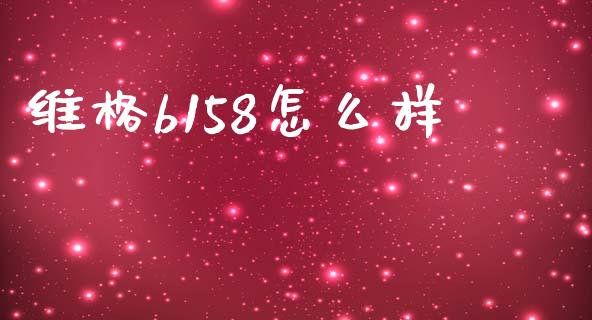 维格b158怎么样_https://www.gongyisiwang.com_股指期货交易手续费_第1张
