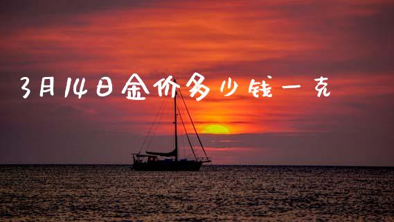 3月14日金价多少钱一克_https://www.gongyisiwang.com_股指期货交易手续费_第1张