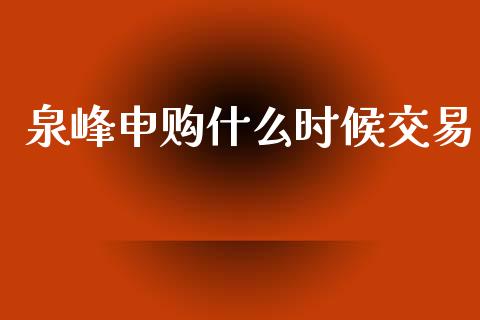 泉峰申购什么时候交易_https://www.gongyisiwang.com_广发期货手续费_第1张