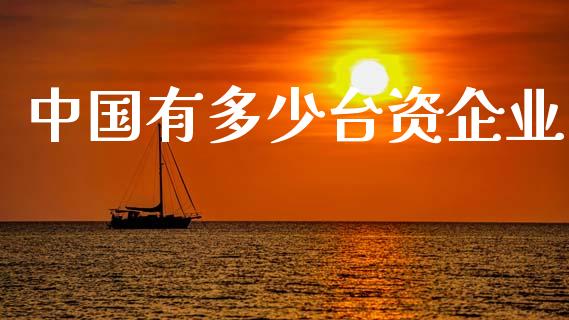 中国有多少台资企业_https://www.gongyisiwang.com_道指_第1张