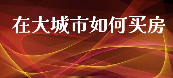在大城市如何买房_https://www.gongyisiwang.com_广发期货手续费_第1张