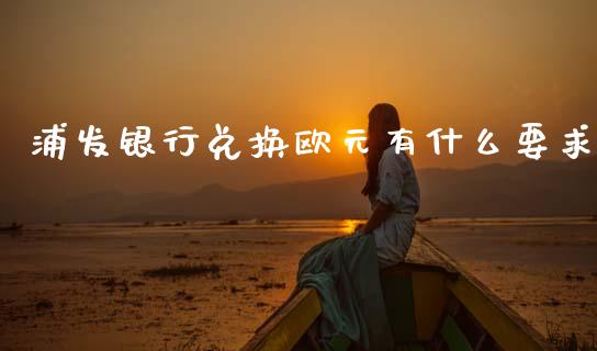 浦发银行兑换欧元有什么要求_https://www.gongyisiwang.com_期货公司手续费排名_第1张