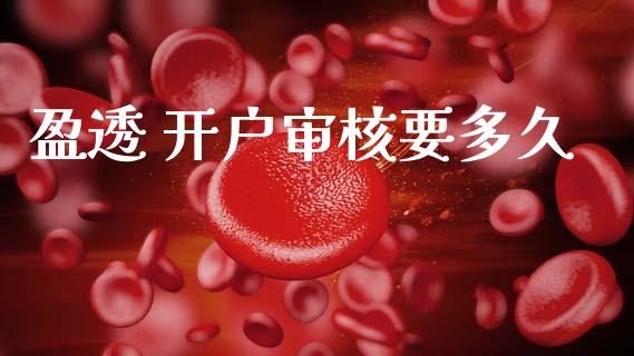 盈透 开户审核要多久_https://www.gongyisiwang.com_焦炭期货手续费_第1张