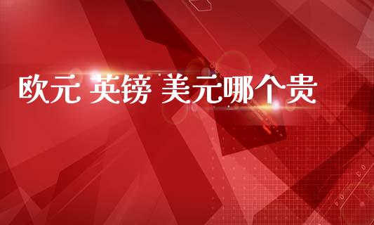 欧元 英镑 美元哪个贵_https://www.gongyisiwang.com_股指期货交易手续费_第1张