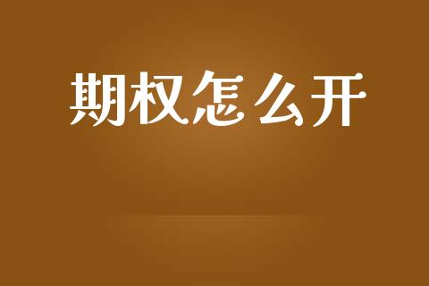 期权怎么开_https://www.gongyisiwang.com_原油期货_第1张