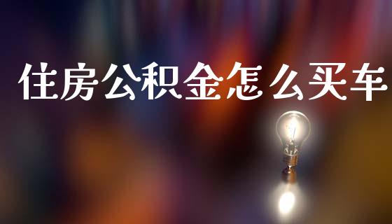 住房公积金怎么买车_https://www.gongyisiwang.com_道指_第1张