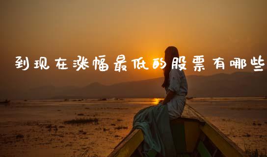 到现在涨幅最低的股票有哪些_https://www.gongyisiwang.com_恒指期货_第1张