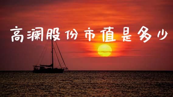 高澜股份市值是多少_https://www.gongyisiwang.com_股指期货交易手续费_第1张