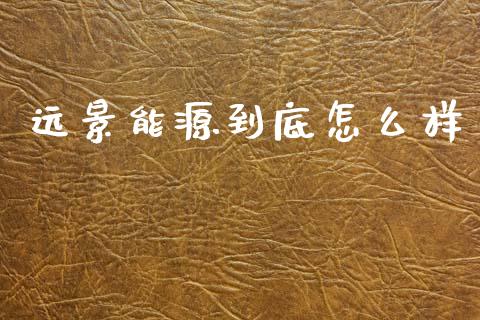 远景能源到底怎么样_https://www.gongyisiwang.com_原油期货_第1张