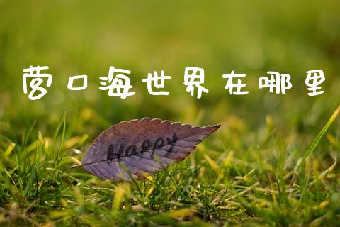 营口海世界在哪里_https://www.gongyisiwang.com_股指期货_第1张