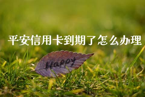 平安信用卡到期了怎么办理_https://www.gongyisiwang.com_广发期货手续费_第1张