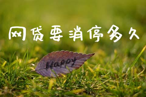 网贷要消停多久_https://www.gongyisiwang.com_原油期货_第1张