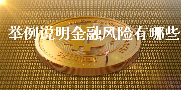 举例说明金融风险有哪些_https://www.gongyisiwang.com_股指期货交易手续费_第1张