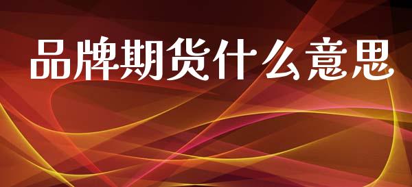 品牌期货什么意思_https://www.gongyisiwang.com_股指期货_第1张